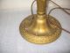 Antique Slag Glass Lamp Base - Reverse Painted Lamp Base Lamps photo 2
