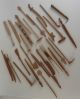 Antique Folk Art Carved Wood Pick - Up Sticks Game In Box Other photo 1
