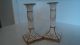 Art Deco Hallmarked German Candle Sticks Hand Painted Numbered And Signed Candlesticks photo 2