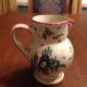 French Hand Painted Faience Pitcher Bon Vin Poink D ' Eseigne Pitchers photo 2