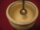 Antique Honey Pot In A Stainless Steel Indonesa Stand & Spoon Other photo 4