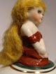 Antique German Figural Lady Trinket/powder/dresser/box/pot/jar Germany Half Doll Boxes photo 6