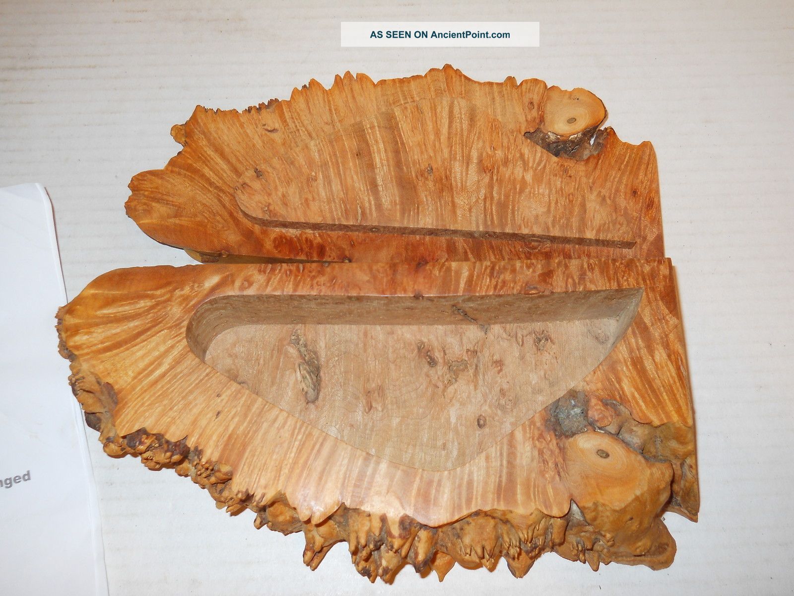 Classic Burled Wood Box Jewelry Box Bird ' S Eye Maple By Michael Elkan 10 