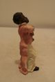 Early Porcelain Huebach Figure African American Boy Playing Banjo 4.  25 