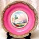 Antique English Bone China Hand Painted Romantic Scenic Set Of 6 Dessert Plates Plates & Chargers photo 5