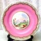 Antique English Bone China Hand Painted Romantic Scenic Set Of 6 Dessert Plates Plates & Chargers photo 7
