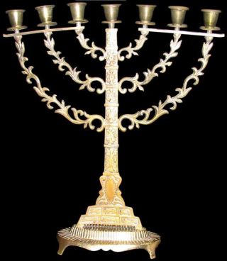 Vantage Brass Seven Light Candelabra Marked photo