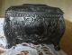 Old Dresden: Friedrich August Brucke Metal Box Bullet Shot In Ww2 Metalware photo 10