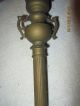 Antique Brass & Cast Aluminum Torch/urn Parlor Floor Lamp All One Piece - Unusual Lamps photo 4