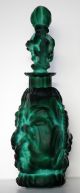 Malachite Poppy - True Art Deco Perfume Bottle,  Heinrich Hoffmann,  Desna Signed Perfume Bottles photo 1