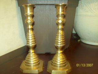 Antique Brass Candle Sticks photo