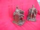 Abraham Lincoln Antique Bookends Jennings Brothers Jb Daniel French Memorial Metalware photo 9