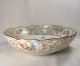 Antique Dresden Porcelain Reticulated Bowl,  Hand Painted And Gilt,  Heufel & Co. Bowls photo 1