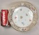 Antique Dresden Porcelain Reticulated Bowl,  Hand Painted And Gilt,  Heufel & Co. Bowls photo 5