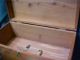 Vintage Cedar Box Brass Accents With Key And Lock 1940s Box 6x12x6 Boxes photo 4
