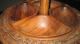 Hand Carved Fruit/nut Stand With Removeable Bowls Carved Figures photo 1