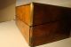Stunnning Antique 19th C English Writing Slope Box W/ Brass Trim & Orig.  Key - Boxes photo 9