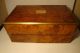Stunnning Antique 19th C English Writing Slope Box W/ Brass Trim & Orig.  Key - Boxes photo 2