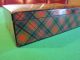 Antique Scottish Victorian - Era Tartan - Ware Card / Game Box Boxes photo 10