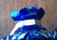 Antique Cobalt Blue Glass Gilt Decanter Cup Perfume Bottle Baccarat Moser 19th C Other photo 6