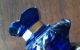 Antique Cobalt Blue Glass Gilt Decanter Cup Perfume Bottle Baccarat Moser 19th C Other photo 8