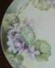 Antique Limoges=tressemanes & Vogt=violets Plate Gold Trim=signed E.  J.  C From1892 Plates & Chargers photo 4