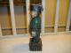 Vintage Wood Carving Of Military Soldier In Uniform - Folk Art Military Army Wood Carved Figures photo 3