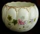 Bodley Burslem Exquisitely Handpainted 1880 ' S Vase,  Fluted Swirls,  Gold,  Florals Vases photo 1