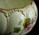 Bodley Burslem Exquisitely Handpainted 1880 ' S Vase,  Fluted Swirls,  Gold,  Florals Vases photo 4