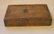 Antique Drill Bit Box - Slight Label - Interior Tray - Slide Cover - Dovetail - 4.  75 