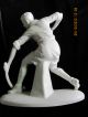 Antique Parian Male Field Hockey Player Statue Figurines photo 2