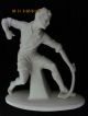 Antique Parian Male Field Hockey Player Statue Figurines photo 5