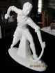 Antique Parian Male Field Hockey Player Statue Figurines photo 6