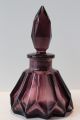 Spring - Flower Shape Dark Violet Parfume Bottle - True Art Deco Perfume Bottles photo 3
