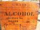 Antique Wood Crate/box Grain Alcohol - Publicker Commercial Alcohol Company 1940 Boxes photo 1