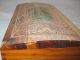 Vintage Hand Carved Hardwood Wooden Jewelry Trinket Box Old Cottage Boxes photo 9