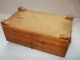 Vintage Hand Carved Hardwood Wooden Jewelry Trinket Box Old Cottage Boxes photo 6