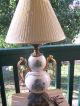 Antique,  Unique,  Hand Painted,  Victorian / French Country Lamp. .  Awesome Lamps photo 3