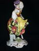 Antique Italian Porcelain Art Deco Dresden Lady Figurine Figure Italy Figurines photo 4