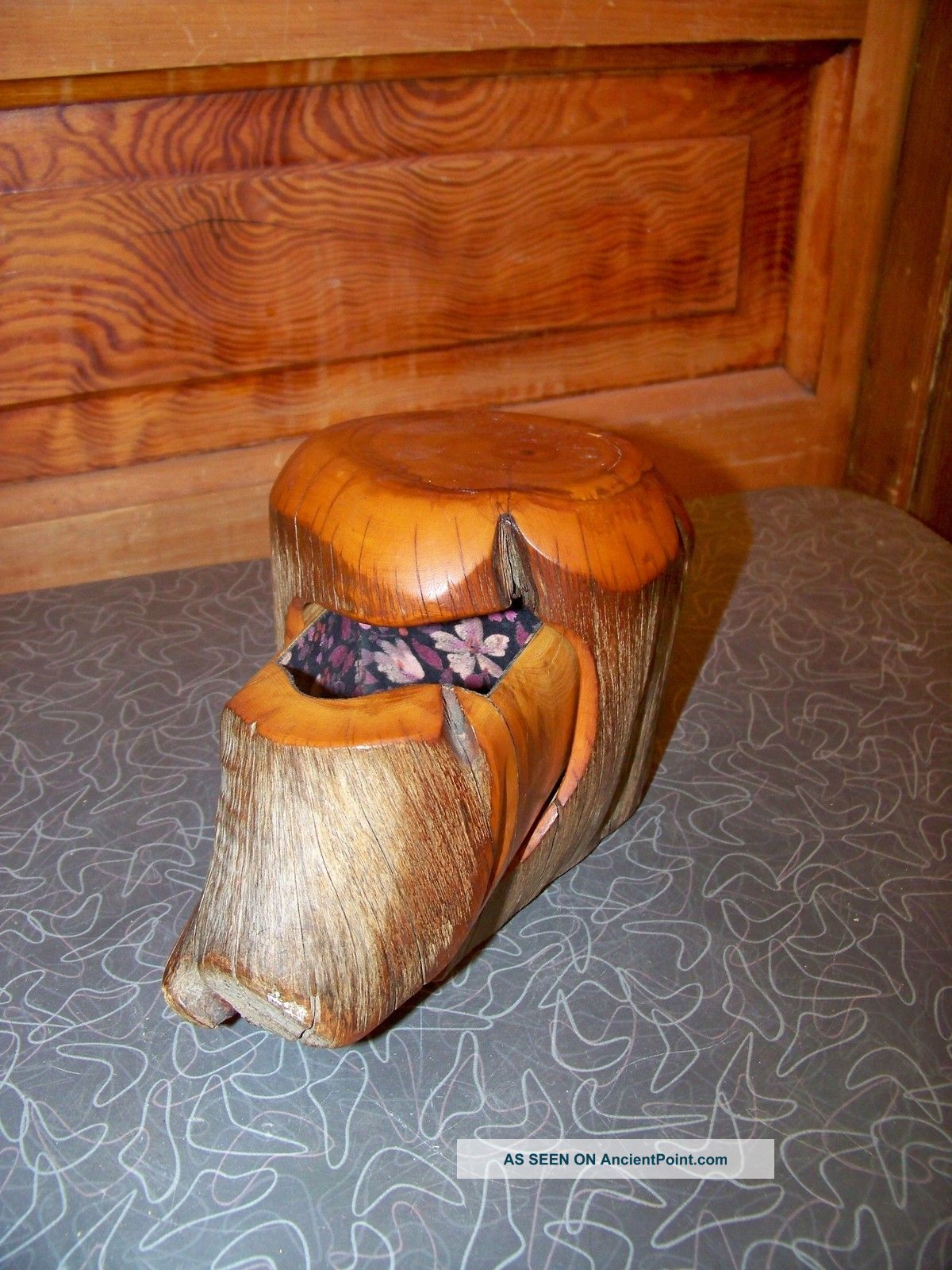 Wooden Tree Trunk Trinket Box Great Look Boxes photo