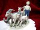 Gerold Porzellan Bavaria German Porcelain Figurine 4901 Boy With Goats Figurines photo 2