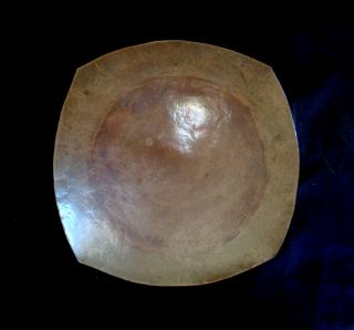 Arts And Crafts Design Antique Heavy Hand - Hammered Copper Bowl - Beautifully Made photo