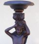 Antique Carved Pedestal Lady Figure Plant Stand Carved Figures photo 1
