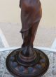 Antique Carved Pedestal Lady Figure Plant Stand Carved Figures photo 2