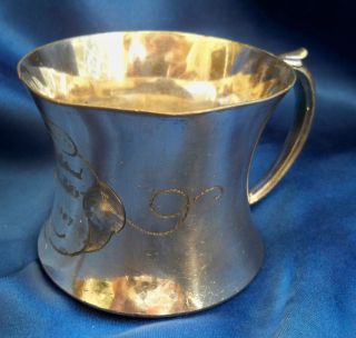 Poole Silver Antique Baby Cup Dated 1907 - 295 Taunton Mass photo