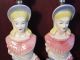 Matching Pair Vintage Lady Figural Table Lamp Head Vase Style Gone With The Wind Lamps photo 1