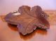 Vintage Carving Carved Wood Wooden Leaf Trinket Dish Tray Art Decor Housewares Trays photo 1