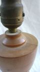 Vintage Classic Urn Form Maple Table Lamp - Lathe Turned,  French Polished Lamps photo 2