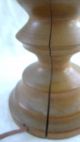 Vintage Classic Urn Form Maple Table Lamp - Lathe Turned,  French Polished Lamps photo 3
