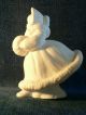 Antique Biscuit Figurine Pretty Winter Girl Other photo 3